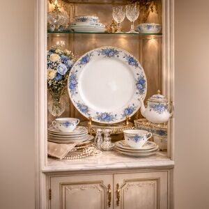 Royal Albert “Moonlight Rose” Large Round Serving Plate – 13” Bone China,England